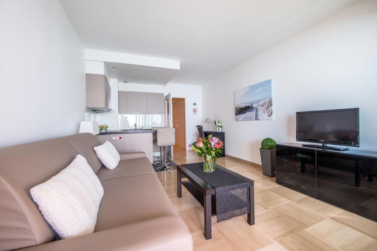 Sea Front - Panoramic Sea View Studio With Terrace นีซ ภายนอก รูปภาพ