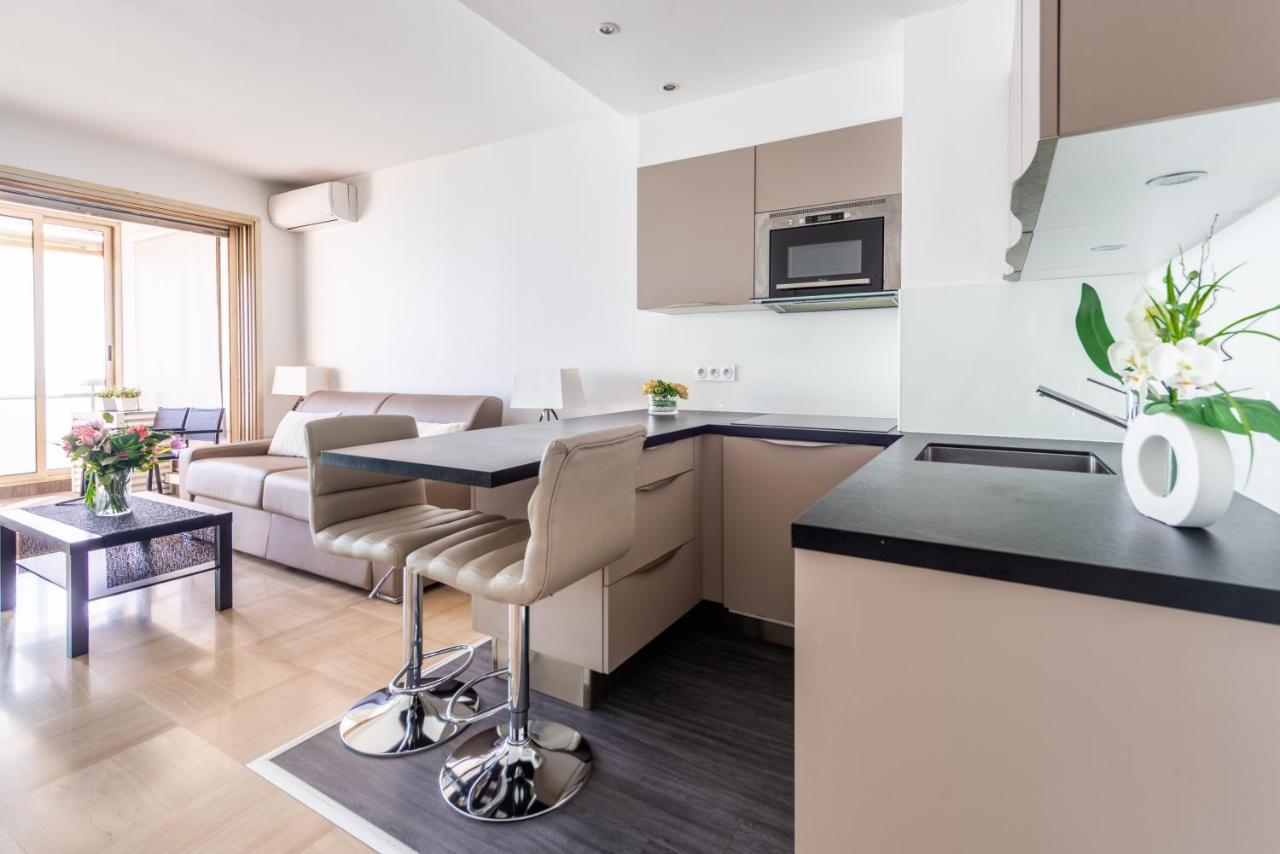 Sea Front - Panoramic Sea View Studio With Terrace นีซ ภายนอก รูปภาพ